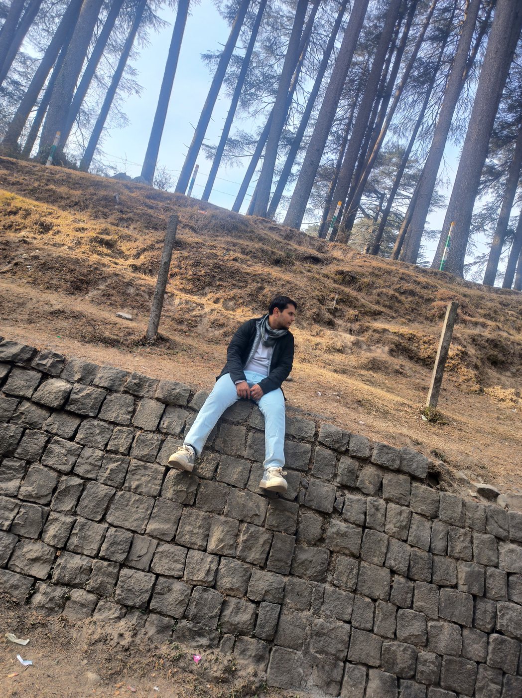 Yadunandan Singh in the pine forests of Himachal Pradesh, India